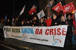 Manifestación da Alianza Social Galega contra os recortes /CIG