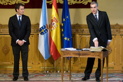 Francisco Conde na súa toma de posesión como conselleiro/ Xunta
