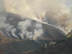 Últimos incendios na serra do Courel