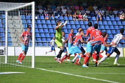 O porteiro Dani Mallo, nun partido co Lugo.