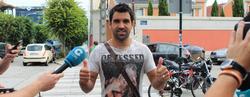 Juan Emmanuel Culio, a súa chegada ao Dépor. / riazor.org