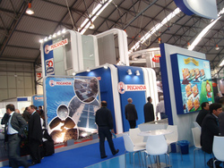 Expositor de Pescanova nunha feira de productos do Mar/Inforheco