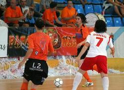 Unha xogada do partido do Burela en Murcia