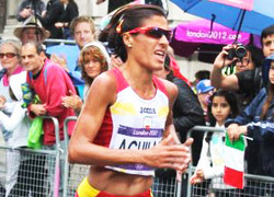 Alessandra Aguilar, a maratoniana luguesa.