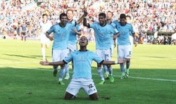 Rafinha celebra o seu primeiro gol co Celta. / Diego Pérez.