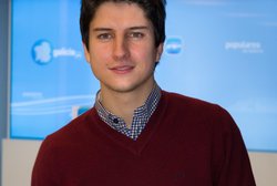 Diego Gago, presidente de Novas Xeracións, as mocidades do PPdeG