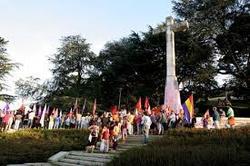Cruz franquista no Monte Castro de Vigo