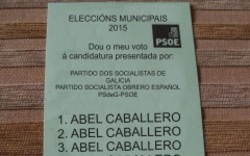 Papeleta do PSdeG-PSOE en Vigo2