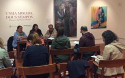 Afundación presenta en rolda de prensa unha mostra en homenaxe a Pontevedra e aos seus artistas