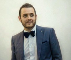 Roberto  Pascual nunha imaxe do seu Twitter