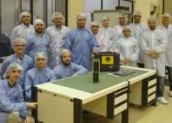 Parte do equipo da Universidade de Vigo encargado do satélite Serpens no que participaron diversos centros universitarios / Uvigo
