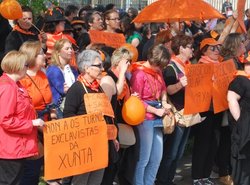Manifestación de traballadores das residencias da Xunta