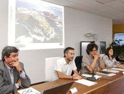 Xulio Ferreiro e Alberto Lema na presentación do Plan Coruña Emprega