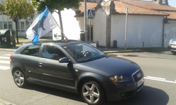 Apoio aos gandeiros que se concentran en Santiago / M.V.
