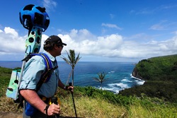 Realizando un mapeo cunha mochila Trekker de Google / Monte Pindo