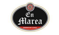 Logotipo de En Marea inspirado en Estrella Galicia /tempos galegos