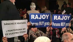 Pleno de Pontevedra no que se declarou a Rajoy persona non grata debido a renovación de ENCE / PP de Pontevedra