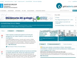 Portal web Galicia Aberta da Xunta.