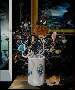 Sen título. Urbano Lugrís. Dimensións: 57 x 48 cm. Técnica: óleo sobre taboa / Colección Abanca