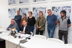 Rueda de prensa do BNG sobre a moción de censura en Fene. / Europa Press