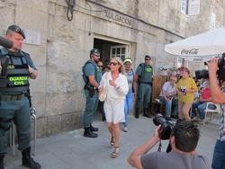 Mariña Castaño saíndo dos xulgados de Padrón caso Fundación Cela / Europa Press