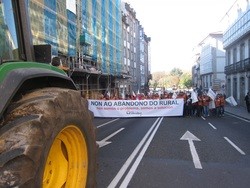Manifestación de Unións Agrarias en Santiago / Europa Press