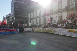 Protesta en Vigo contra os tratados de libre comercio / CIG.