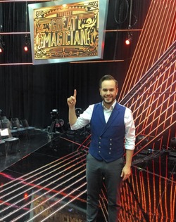 Jorge Blass na televisión ITV nunha imaxe do seu Instagram
