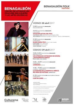 Cartel benagalbón folk fest deputación luar na lubre / Europa Press