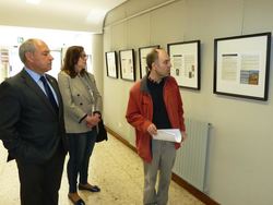 José Tomé, alcalde de Monforte, na mostra Letras de Monforte, do A ao Z