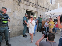 Mariña Castaño saíndo dos xulgados de Padrón caso Fundación Cela / Europa Press