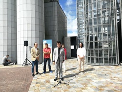 Fredy Solano e Anxo Lorenzo inauguran a torre "invisible" das Torres Hejduk / Europa Press