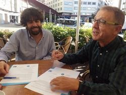 Eduardo Maragoto, da AGAL, e Manuel González, presidente de PuntoGal / remitida