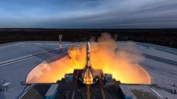 A nave Soyuz, a piques de despegar da base espacial rusa de Vostochny / GKLaunch