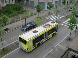 Autobús urbano en Santiago de Compostela. EUROPA PRESS - Arquivo / Europa Press
