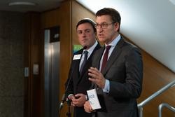 Valentín González Formoso e Alberto Núñez Feijóo. XUNTA / Europa Press