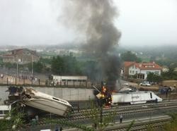 Accidente do tren Alvia en Angrois (Santiago) o 24 de xullo de 2013 / Europa Press