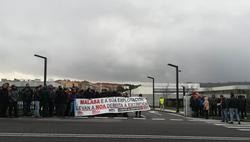 Traballadores de Noa Madea nunha concentración en Ferrol / Europa Press