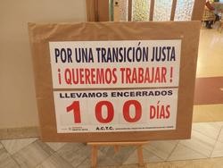 Os traballadores transportistas de Endesa levan máis de 100 días encerrados como símbolo de protesta / Europa Press