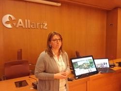A Alcaldesa Cristina Cid na presentación do portal de turismo. Fonte: Concello