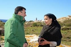 O conselleiro de Cultura visita a rodaxe de 