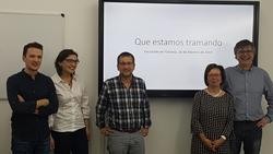 Participantes na iniciativa "Que andamos tramando?" da Facultade de Filoloxía da USC
