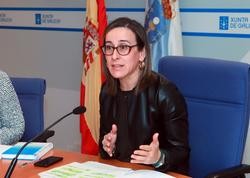 A conselleira de Infraestruturas e Vivenda, Ethel Vázquez, en rolda de prensa. XUNTA - Arquivo