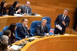 Pleno.- (AV) Feijóo pide a Pontón "non dea leccións de moderación" e compara a BNG e Vox por "impor o monolingüismo". XUNTA / Europa Press