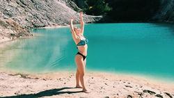 Unha caza fotos na lagoa do Monte Neme / Instagram  (jennisuarez4)