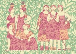 Ilustración de Cestola na Cachola para o libro "Árbores que non arden". / Proxecto Batefogo