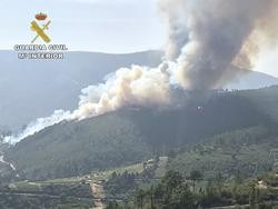 Incendio forestal. GARDA CIVIL
