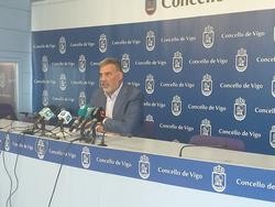 O portavoz do grupo municipal do PP no Concello de Vigo, Alfonso Marnotes, nunha rolda de prensa.. PAULA XUSTO-EUROPA PRESS / Europa Press