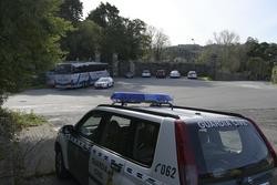 Un coche da Garda Civil custodia o Pazo de Meirás. M. Dylan - Europa Press / Europa Press