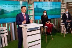 O conselleiro de Medio Rural, José González, durante a súa participación no encontro virtual sobre o Plan estrategico para a comarca da Limia. XUNTA / XOAN CRESPO / Europa Press